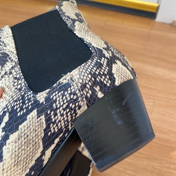 Sam Edelman Women’s Size 8 Reesa Python Snakeskin Cowboy Western Ankle Boots - Picture 10 of 16